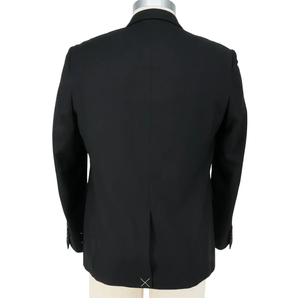 Perry Ellis Sport Coat Mens 40S Black 3 Button Lined Jacket Blazer Classic Fit